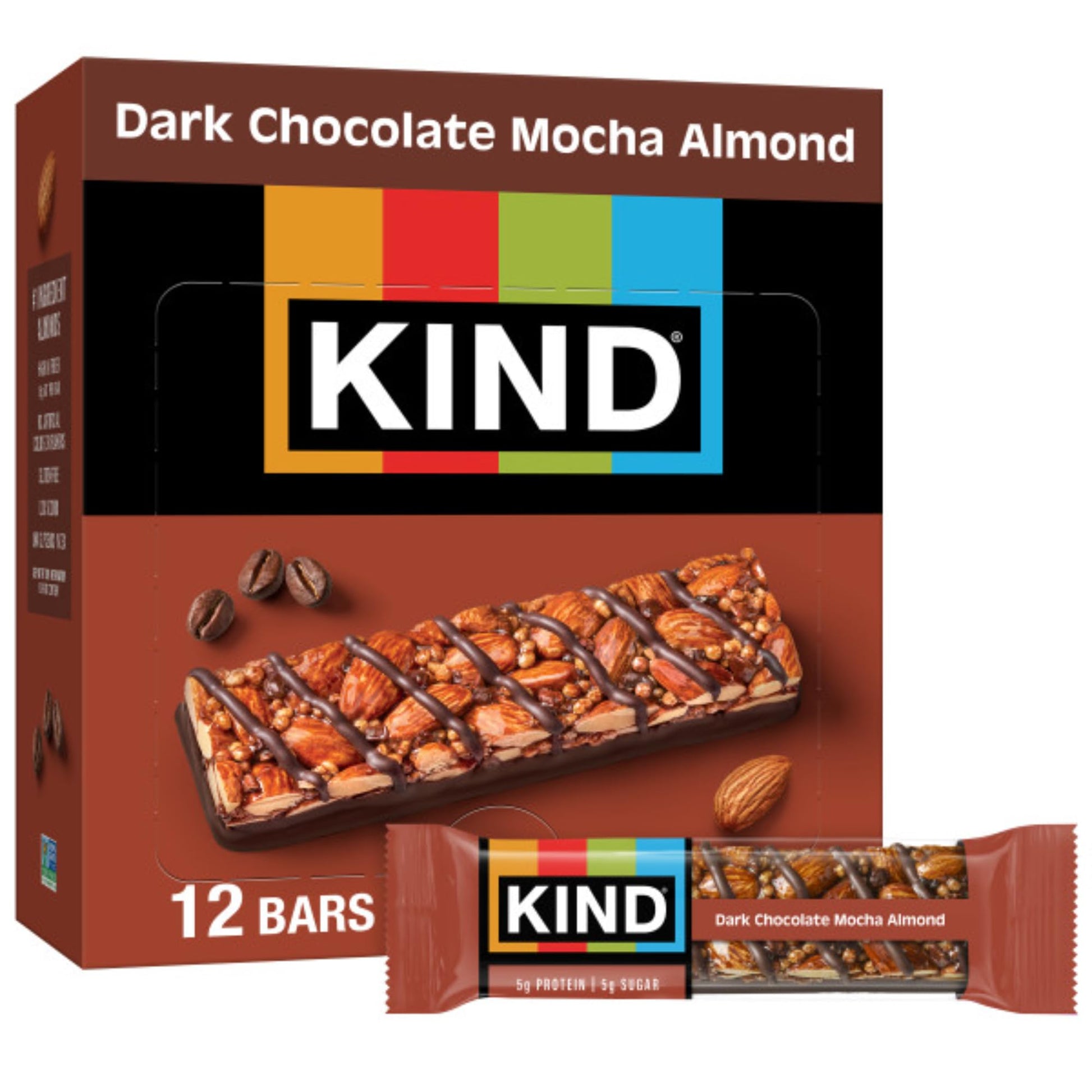 KIND Healthy Snacks Bars, Salted Caramel Dark Chocolate Nut, Gluten Free, Low Sugar, High Fiber Snacks, 6g Protein, 12 Count