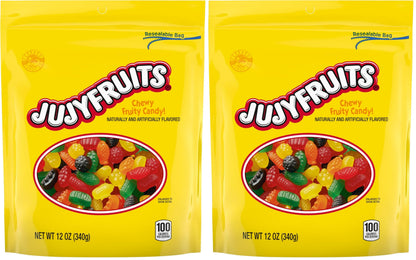 Wonka Jujyfruits Gummy candy, Assorted Gummy Candy, 12oz Resealable Bag