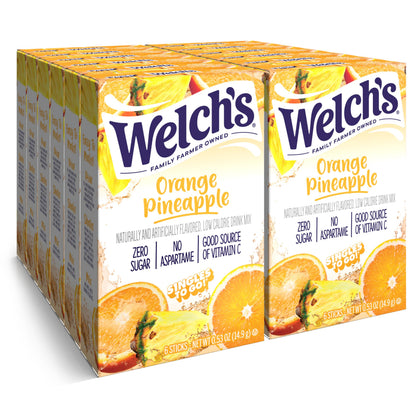 Welch's Singles To Go Variety Pack, Watertok Powdered Drink Mix, Includes 4 Flavors, Grape, Passion fruit, Strawberry Peach, Cherry Pomegranate, 1 Box (30 Servings)