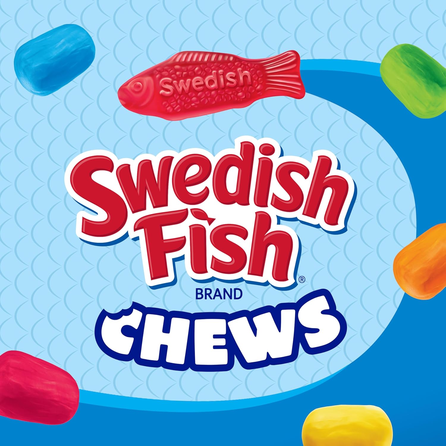 SWEDISH FISH Chews Soft & Chewy Candy, Share Size, 8.12 oz