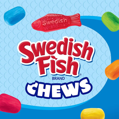SWEDISH FISH Chews Soft & Chewy Candy, Share Size, 8.12 oz