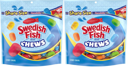 SWEDISH FISH Chews Soft & Chewy Candy, Share Size, 8.12 oz