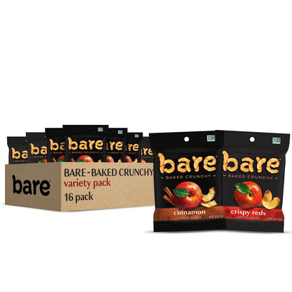 Bare Baked Crunchy, Fruit Variety Pack, 0.53 Ounce (Pack of 16)