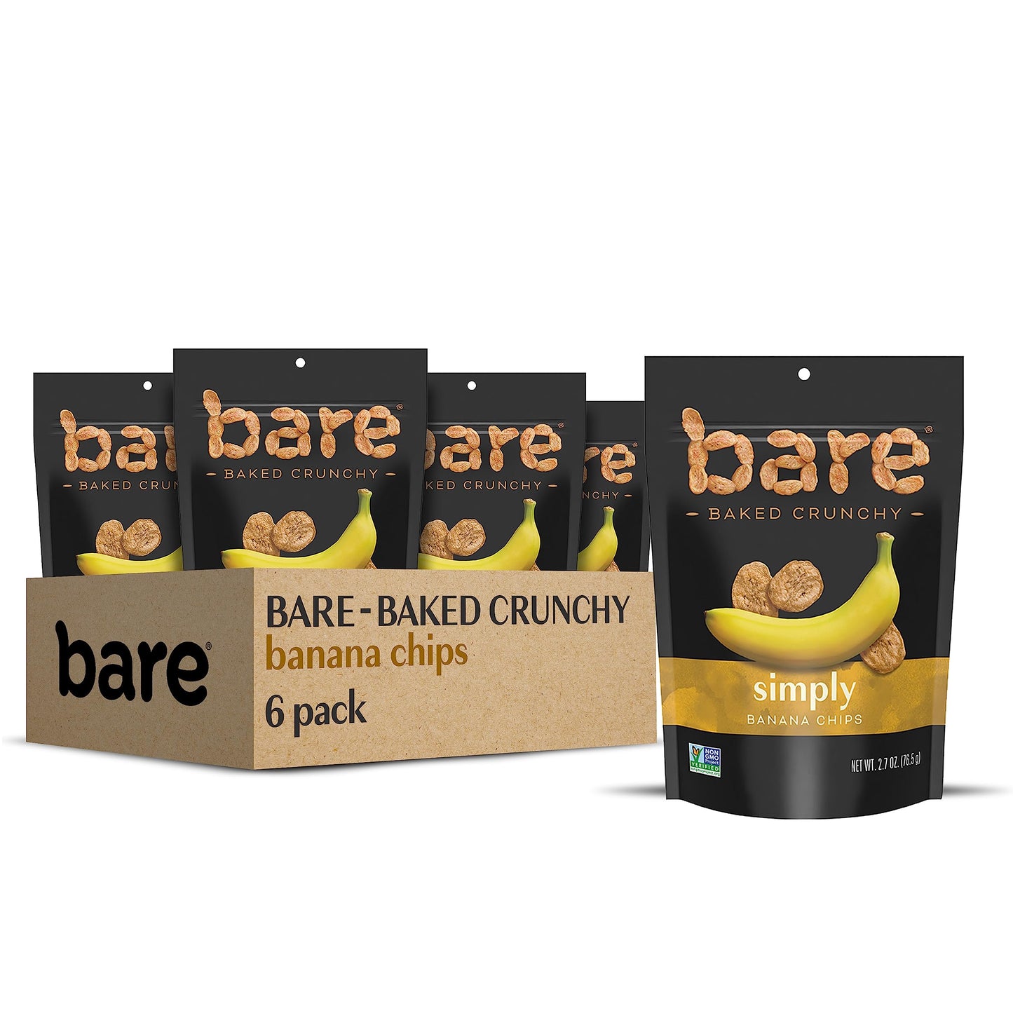 Bare Baked Crunchy, Fruit Variety Pack, 0.53 Ounce (Pack of 16)