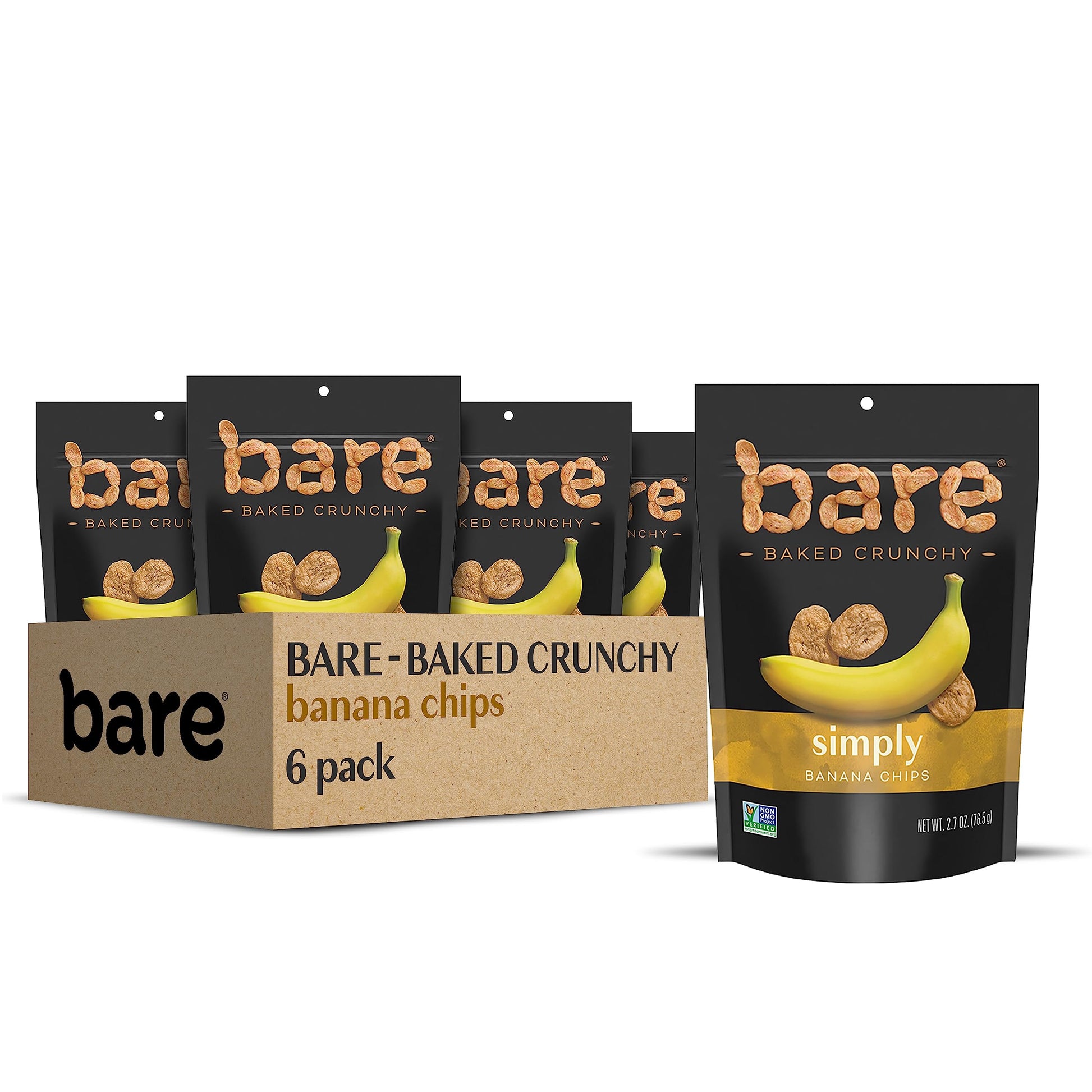 Bare Baked Crunchy, Fruit Variety Pack, 0.53 Ounce (Pack of 16)