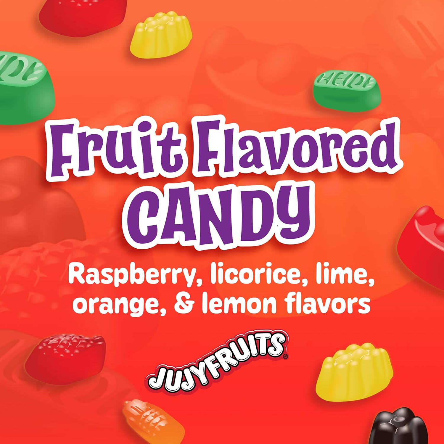 Wonka Jujyfruits Gummy candy, Assorted Gummy Candy, 12oz Resealable Bag